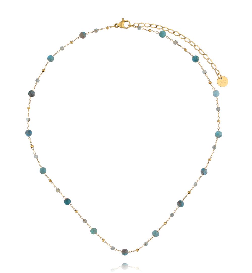 Naszyjnik z apatytami ze stali szlachetnej NPA1605