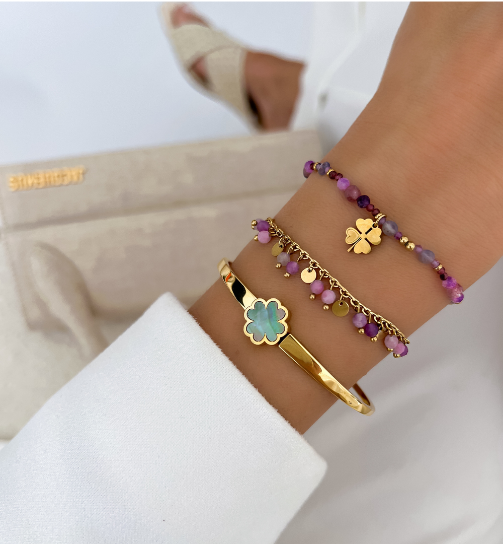 Bransoletka z ametystami Paradise Jewels BPA0448