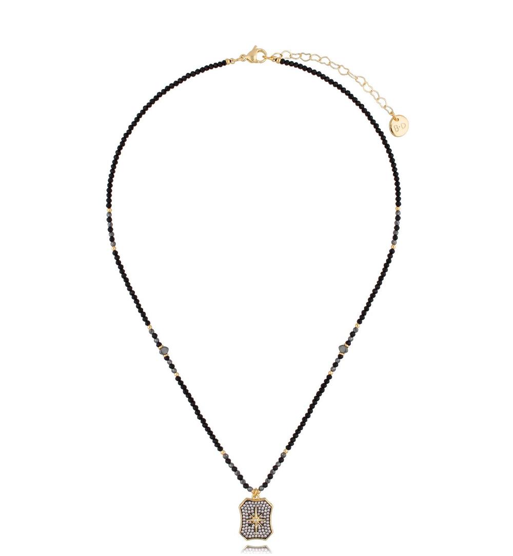 Naszyjnik z hematytami i zawieszką Coimbra NTW0780