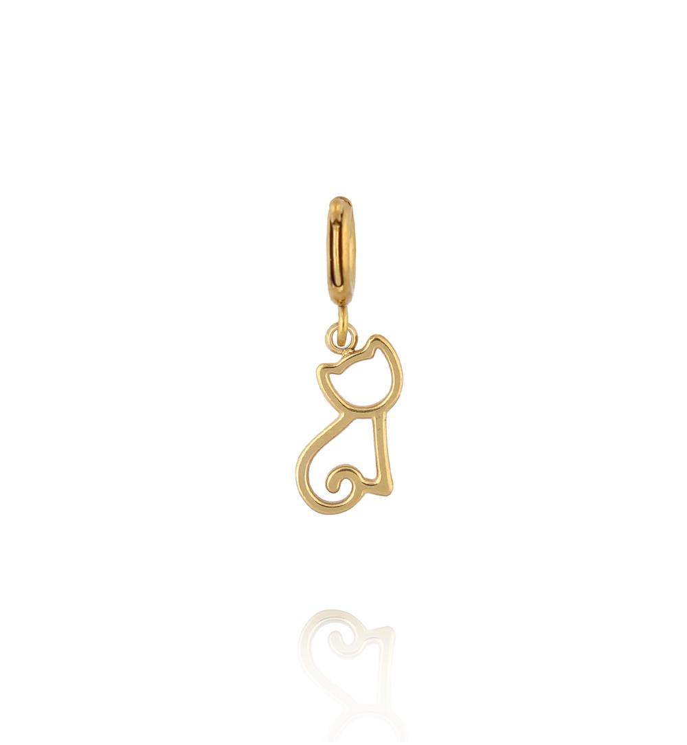 Charms złoty kotek CHA0208