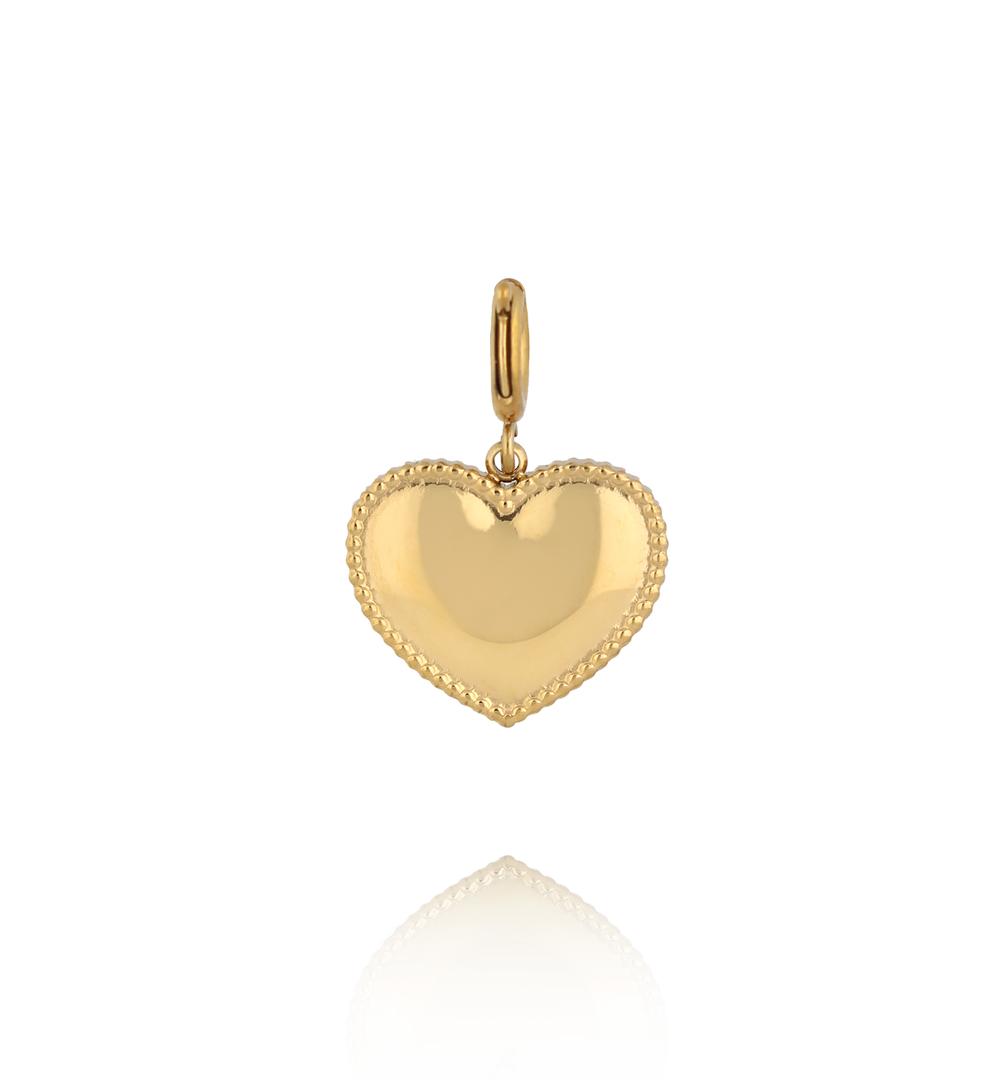 Charms złote serce duże CHA0205