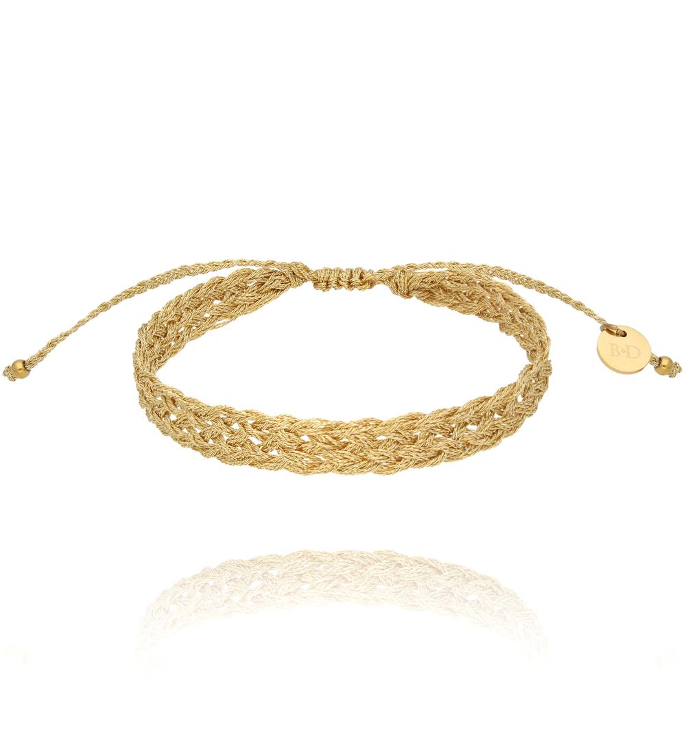 Bransoletka złota pleciona Braided BSC1939