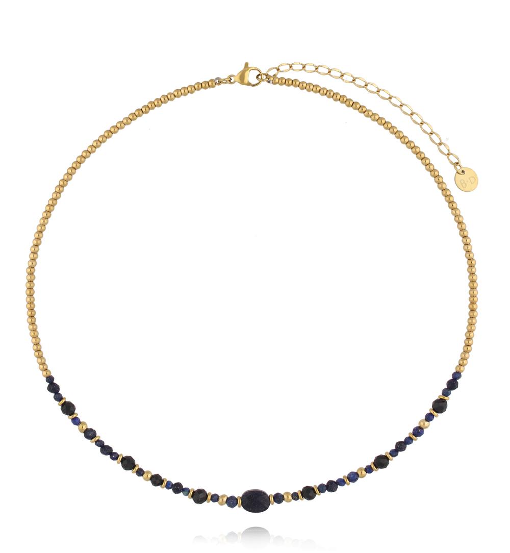 Naszyjnik z Nocą Kairu i lapisem lazuli NTW1547