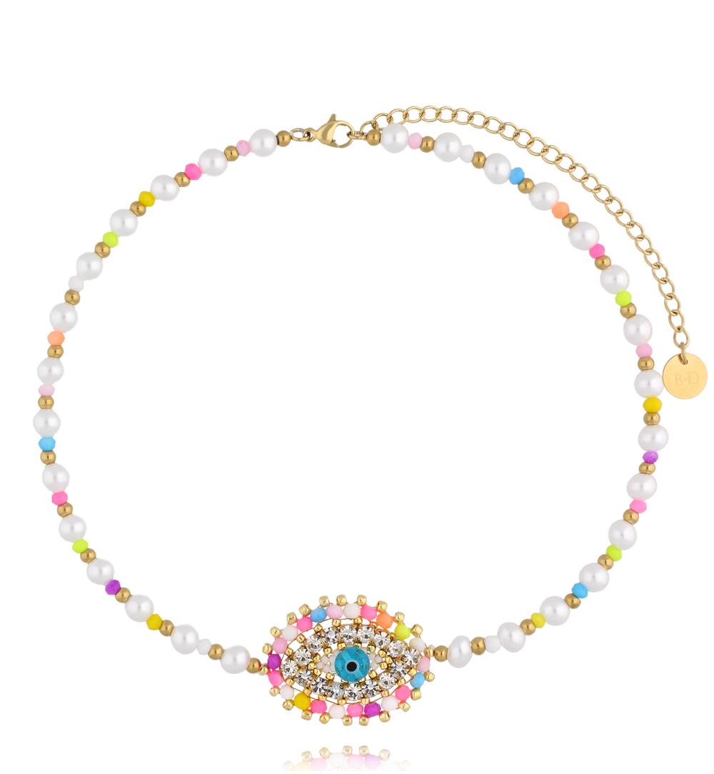 Choker kolorowy z okiem Sunset Gaze NBI0023