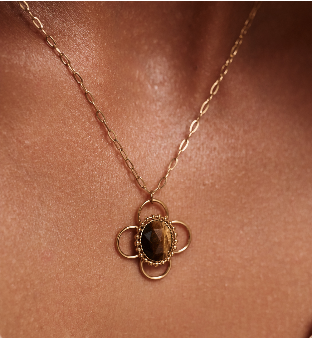 Naszyjnik z okiem tygrysa NEA0009