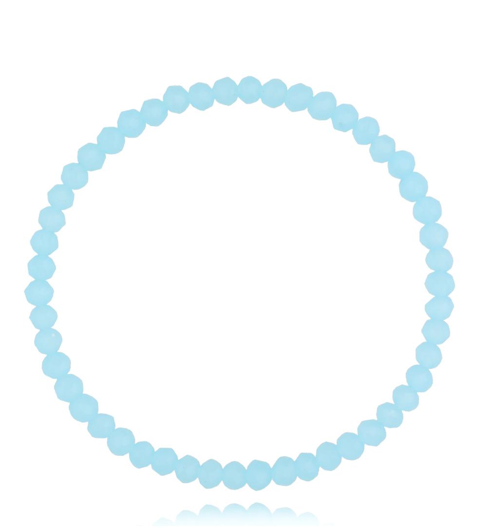 Bransoletka z niebieskimi kryształkami Luminous Crystal 4 mm BCY0266