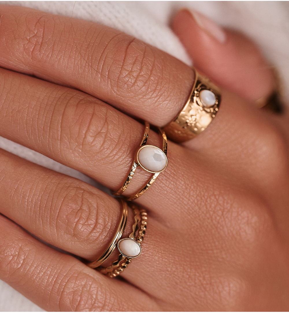 Pierścionek z masą perłową PEA0051