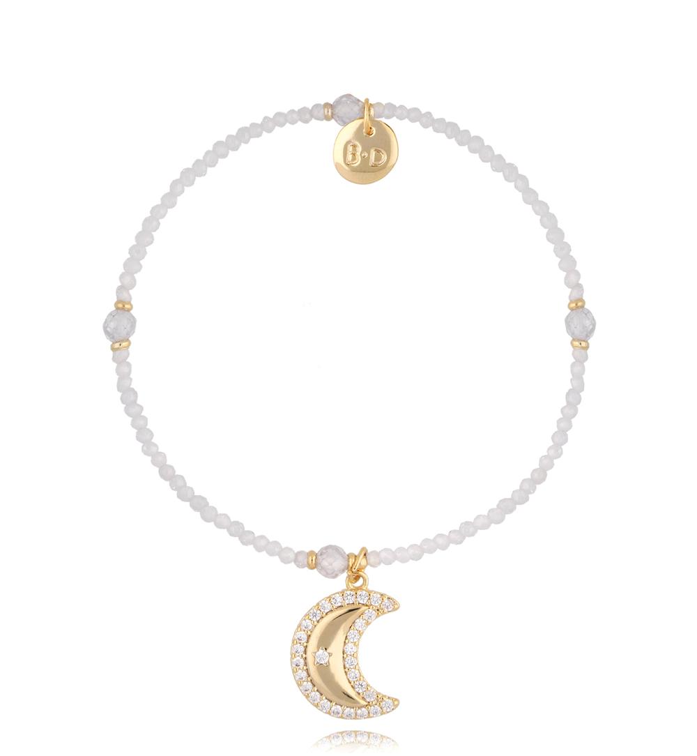 Bransoletka biała z księżycem Brilliant Moon BTW1336