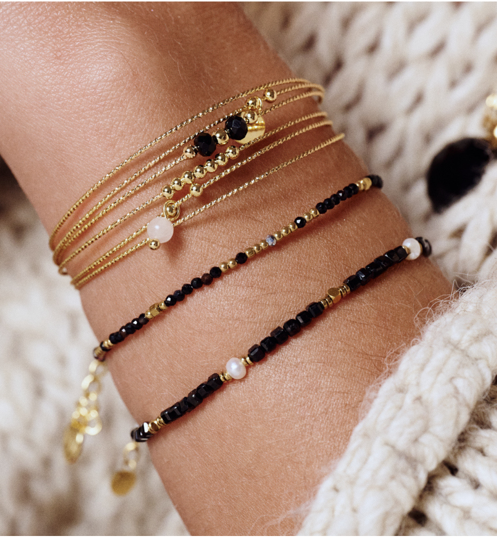 Bransoletka potrójna złota obręcz BRG0280