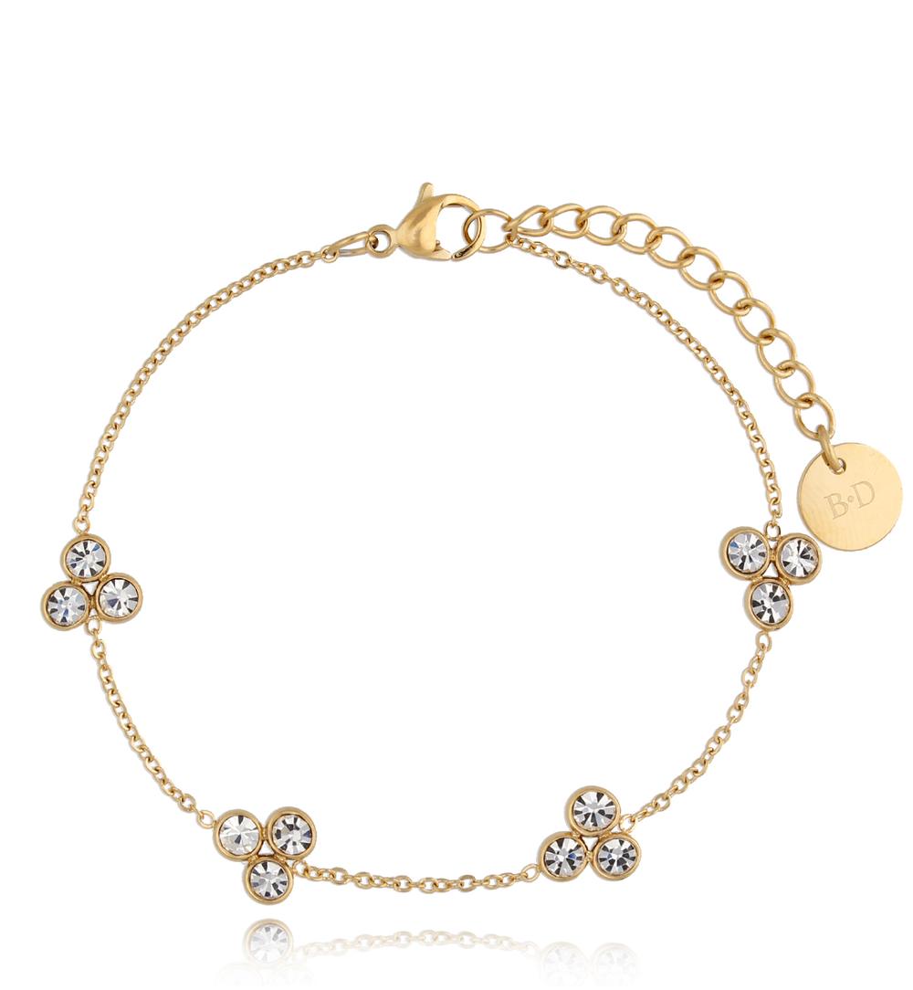 Bransoletka złota z cyrkoniami Goldie BSA0326
