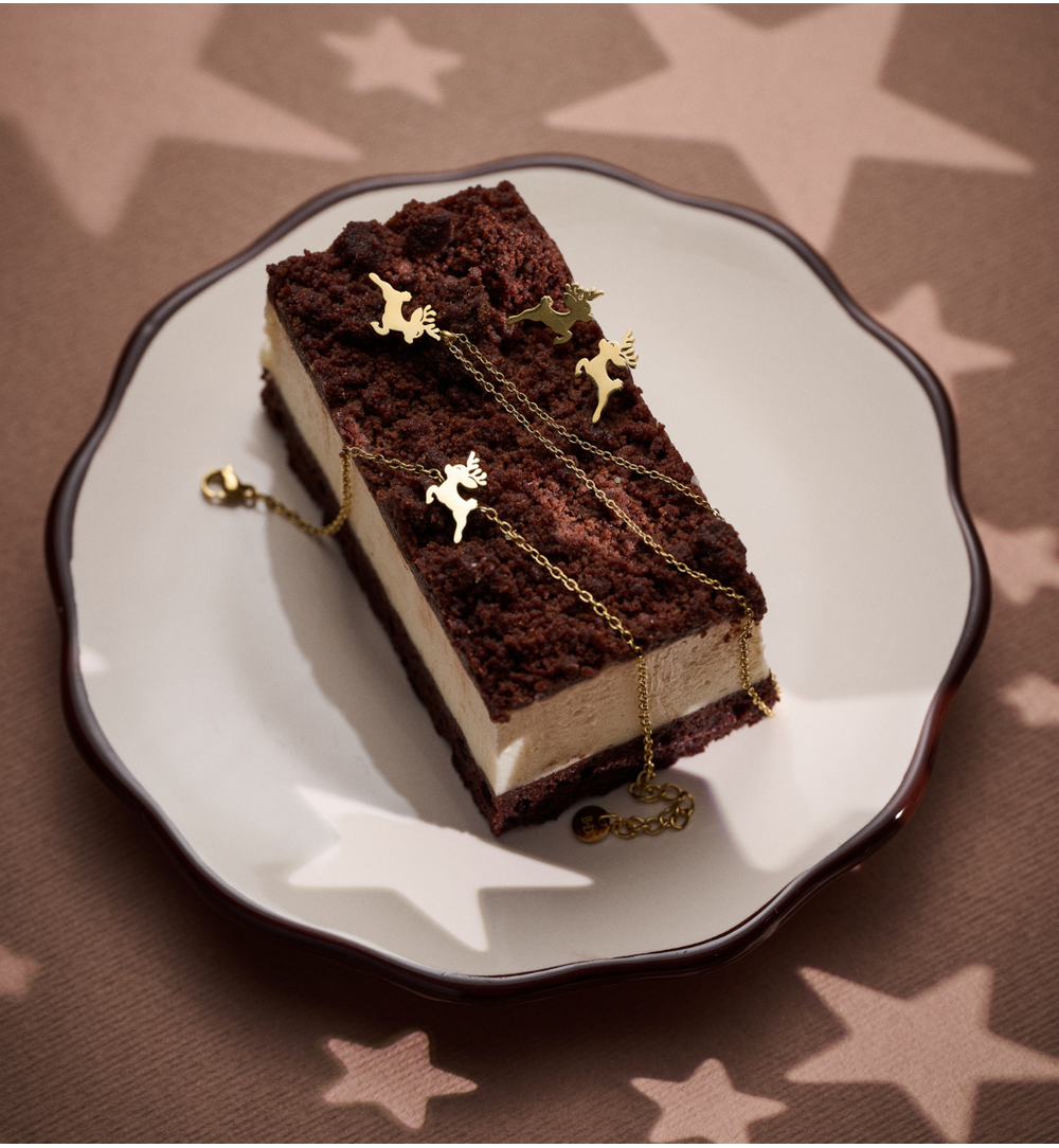 Kolczyki renifery złote KSA2289