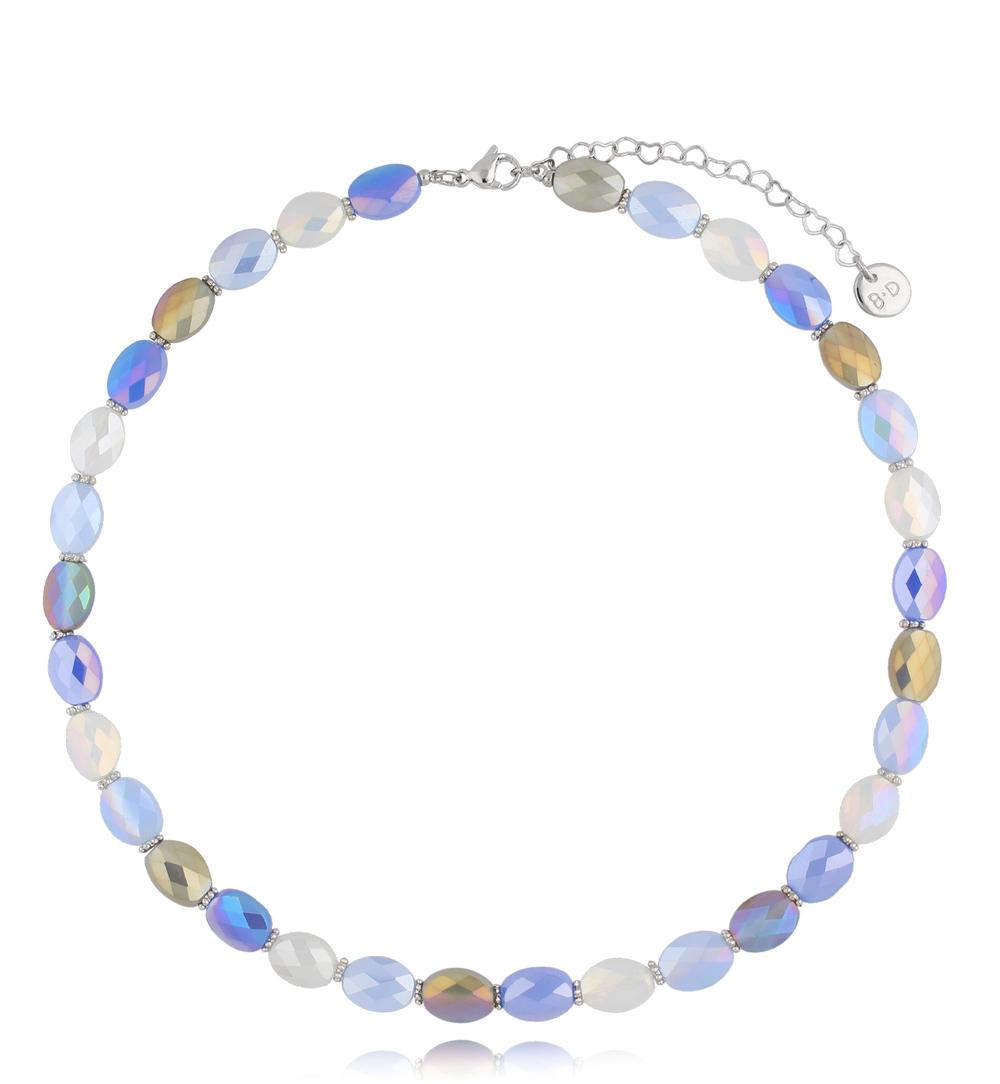 Naszyjnik z kryształkami niebieski Togue NCY0023