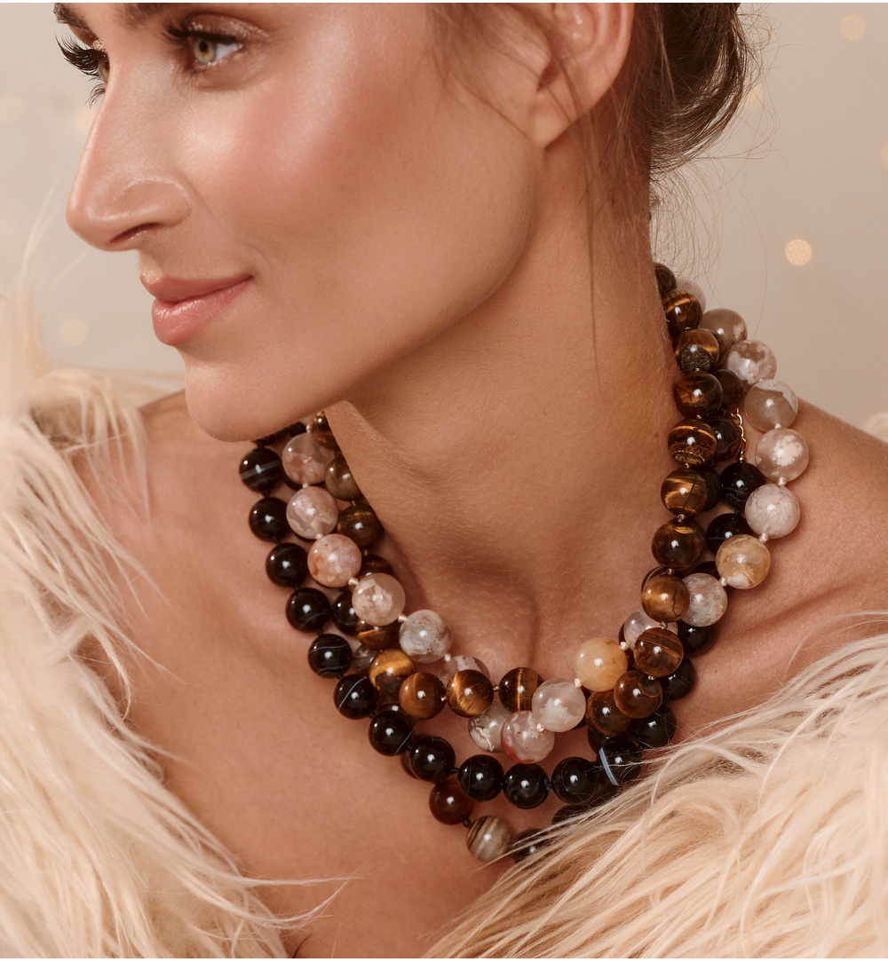 Naszyjnik z tygrysim okiem NPA1532