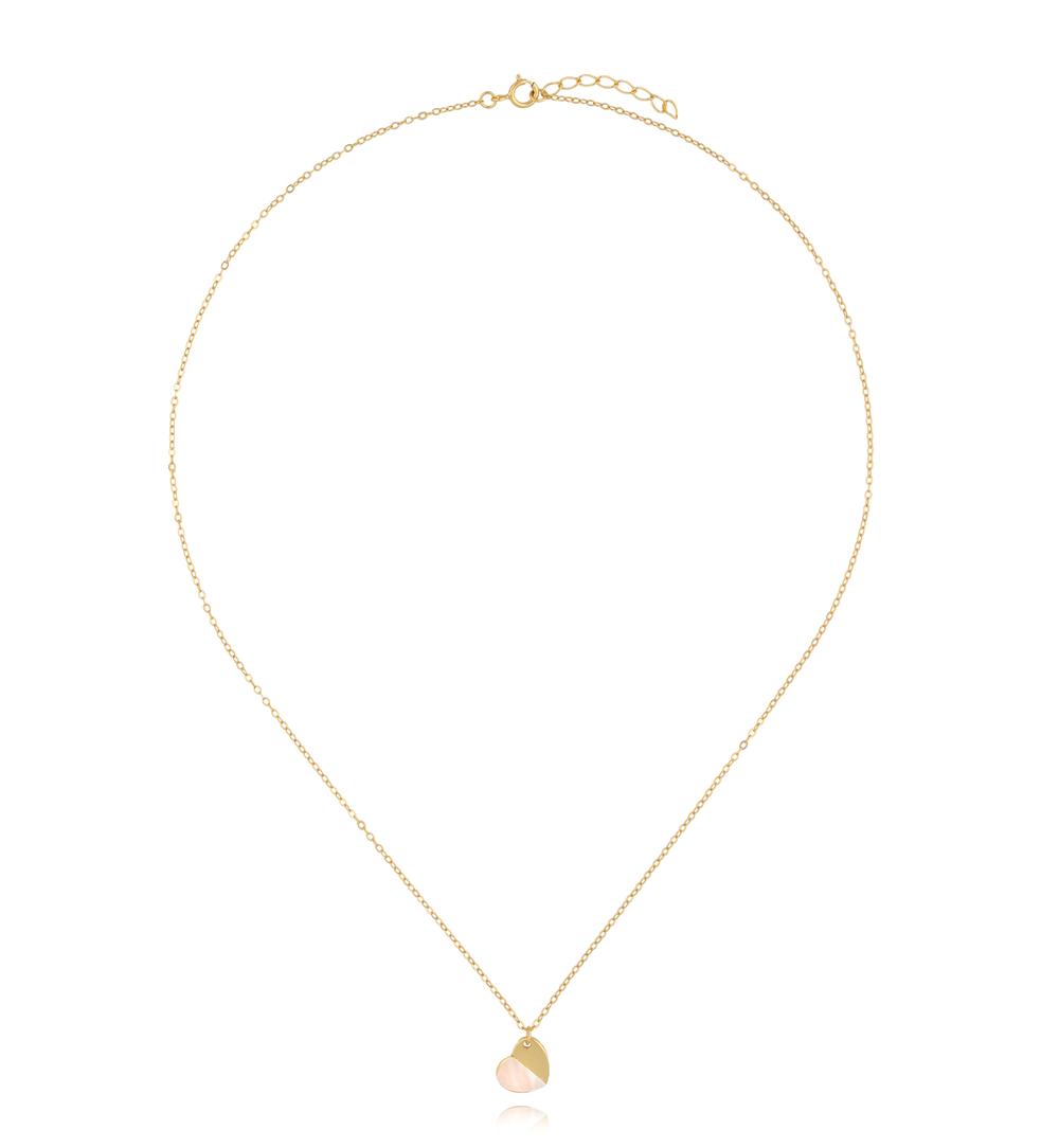 Naszyjnik z sercem złoty NLT0001