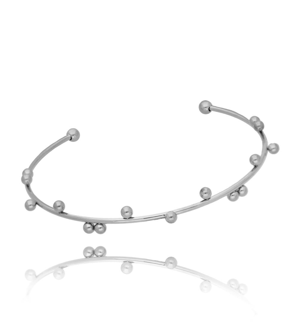 Bransoletka obręcz srebrna Balls BSA0232