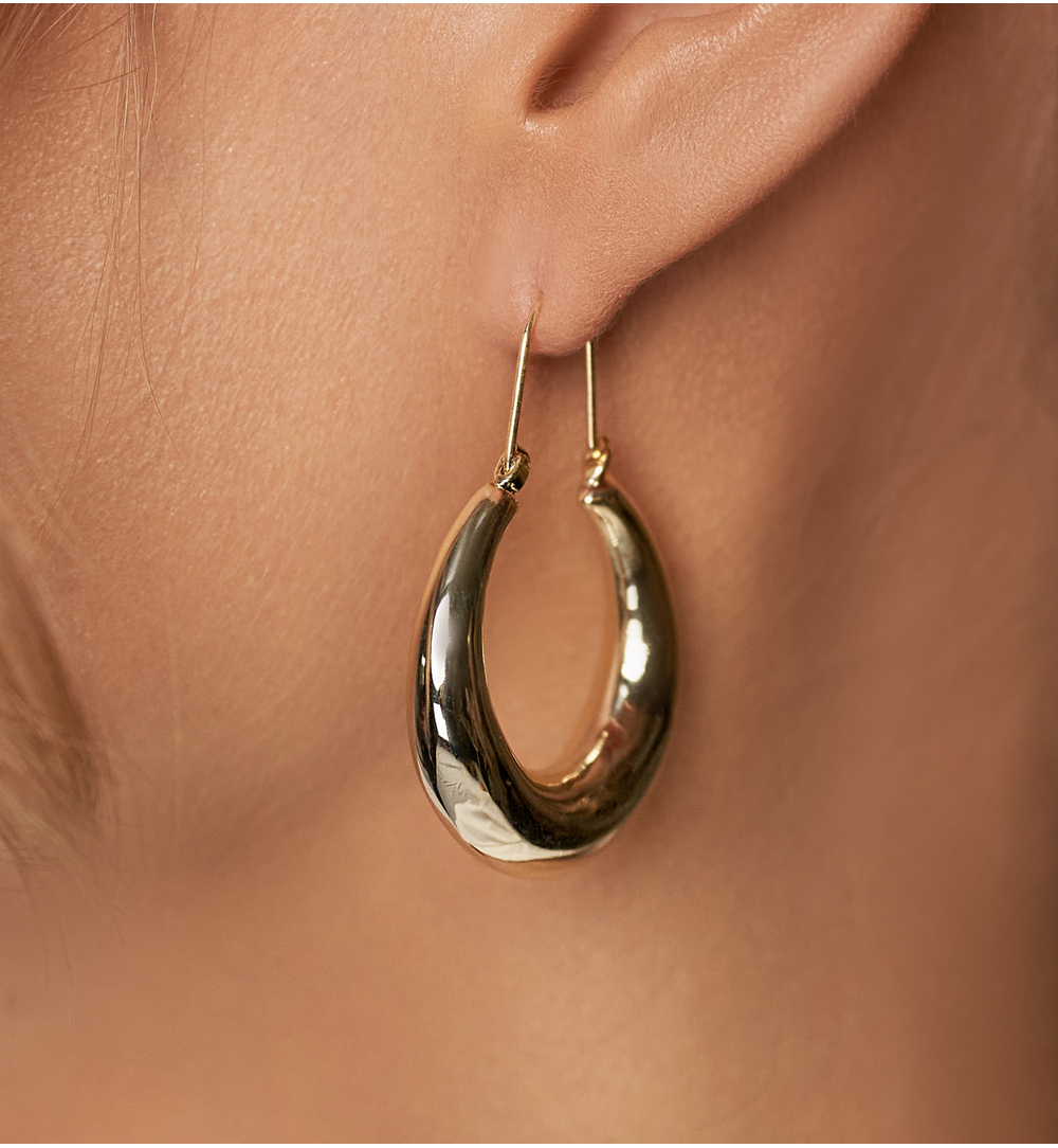 Kolczyki złote koła Pasadena KRG0959