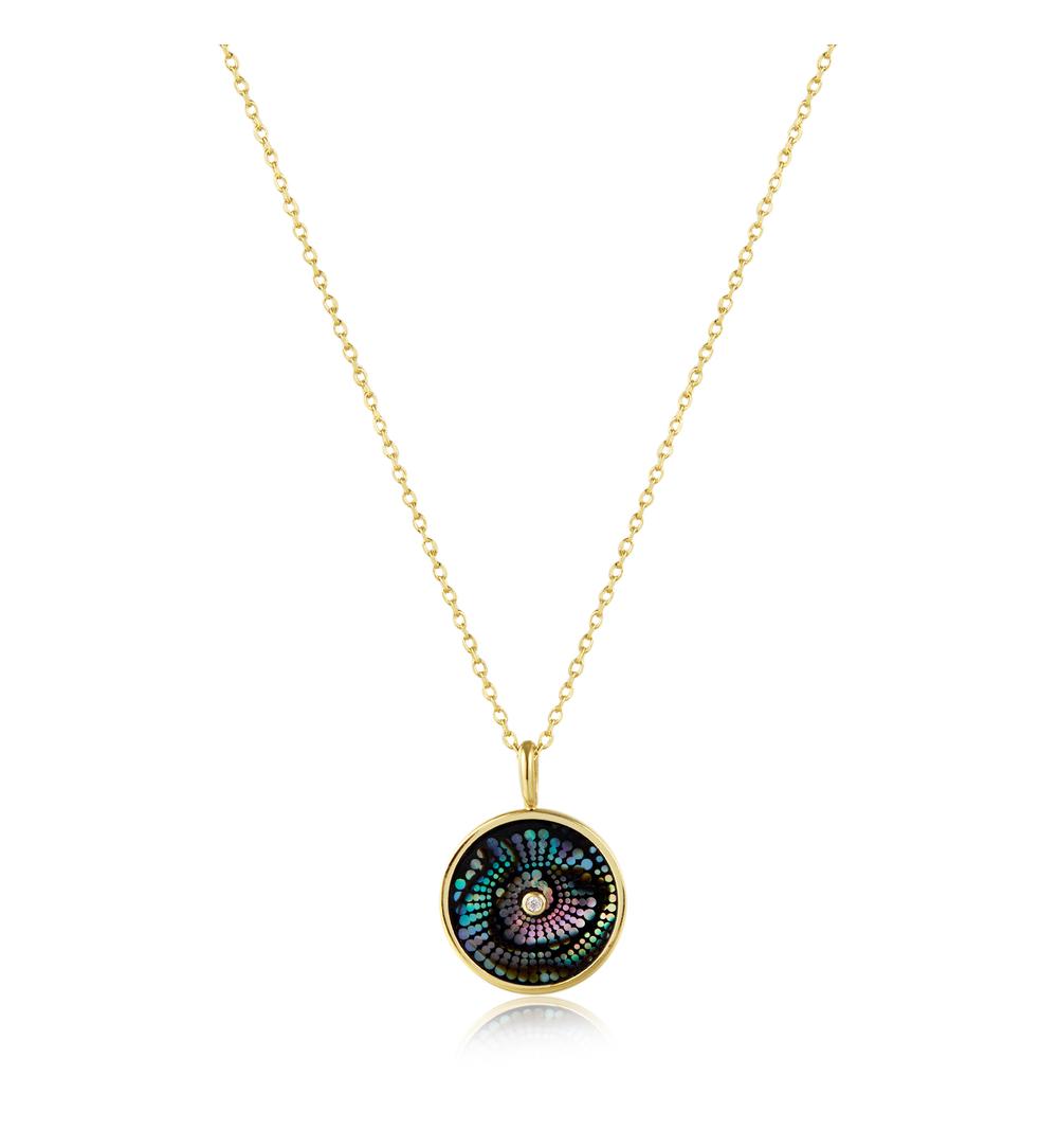 Naszyjnik z muszlami abalone Aqua Harmony NFA0057