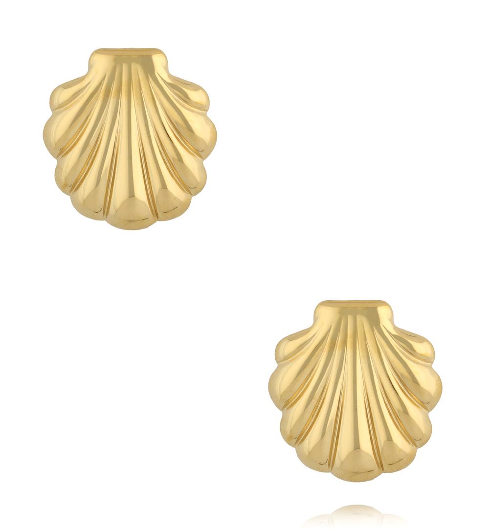 Kolczyki złote muszle KSY0538