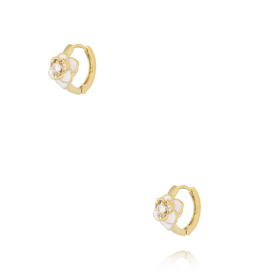 Zestaw trzech par kolczyków emaliowanych KMB0058