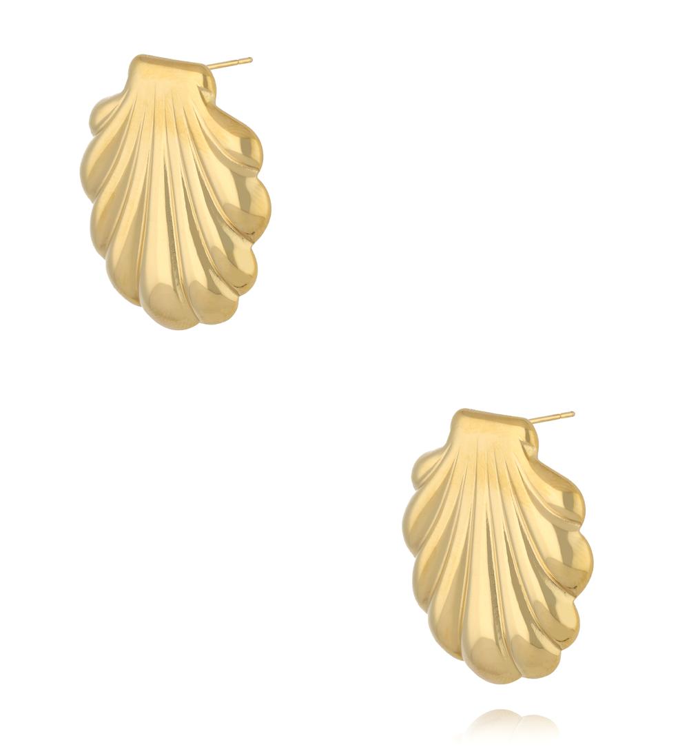 Kolczyki złote muszle KSY0538