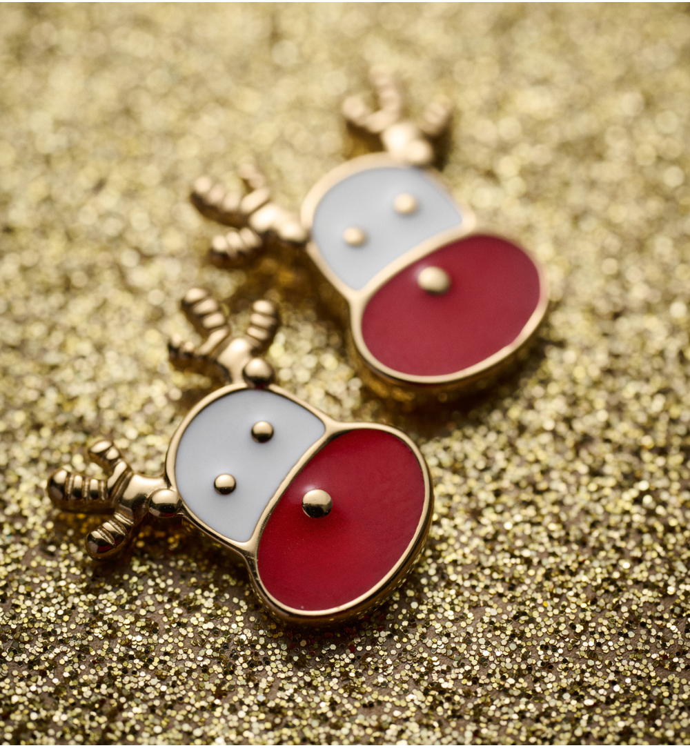 Kolczyki świąteczne renifery KSA2335