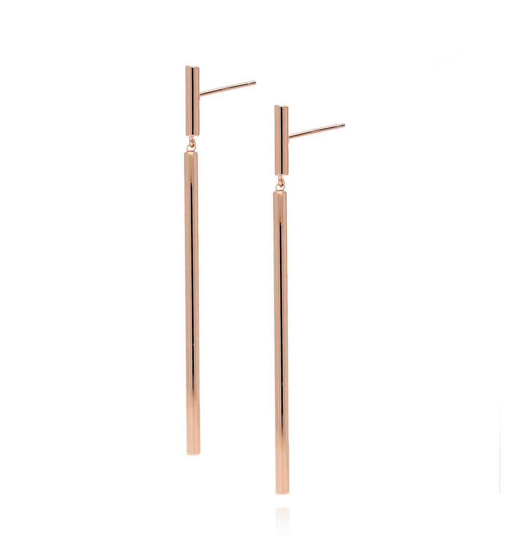 Kolczyki  patyczki z różowego złota  KRG0445