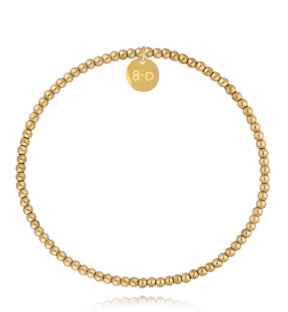 Bransoletka z kuleczek ze złoconej stali szlachetnej BTW3600