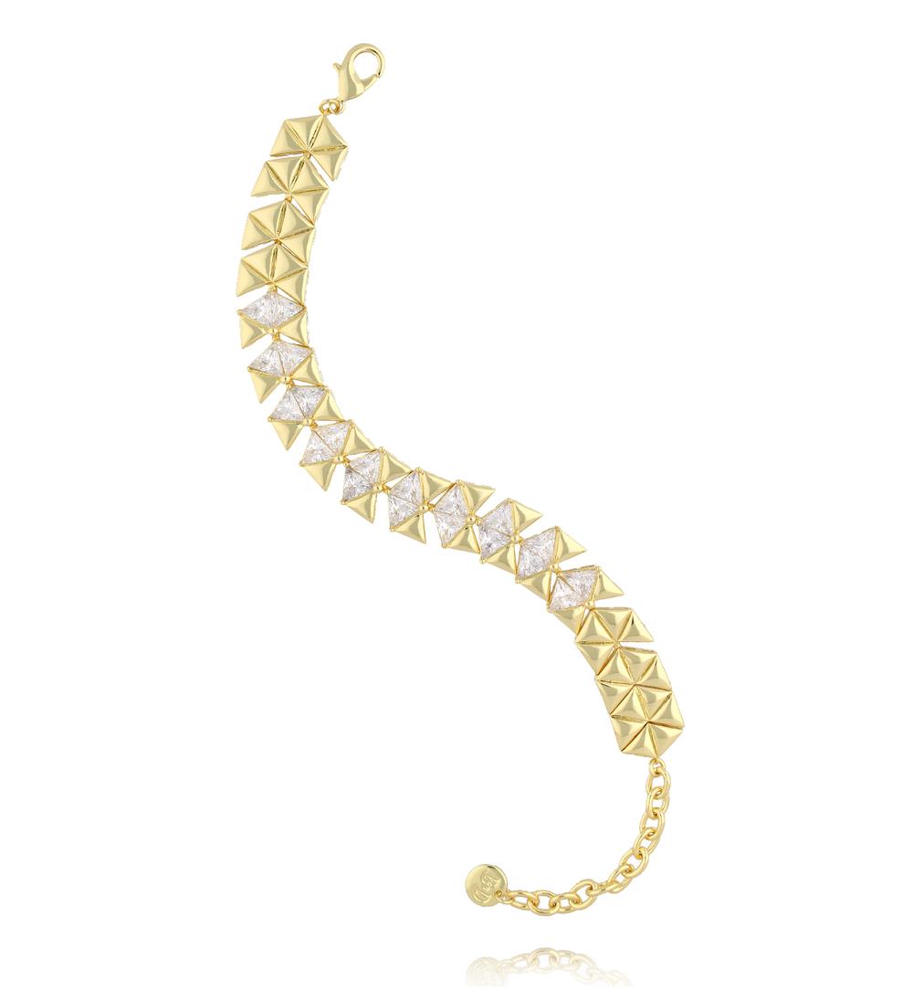 Bransoletka z geometrycznymi kryształami BSS0273