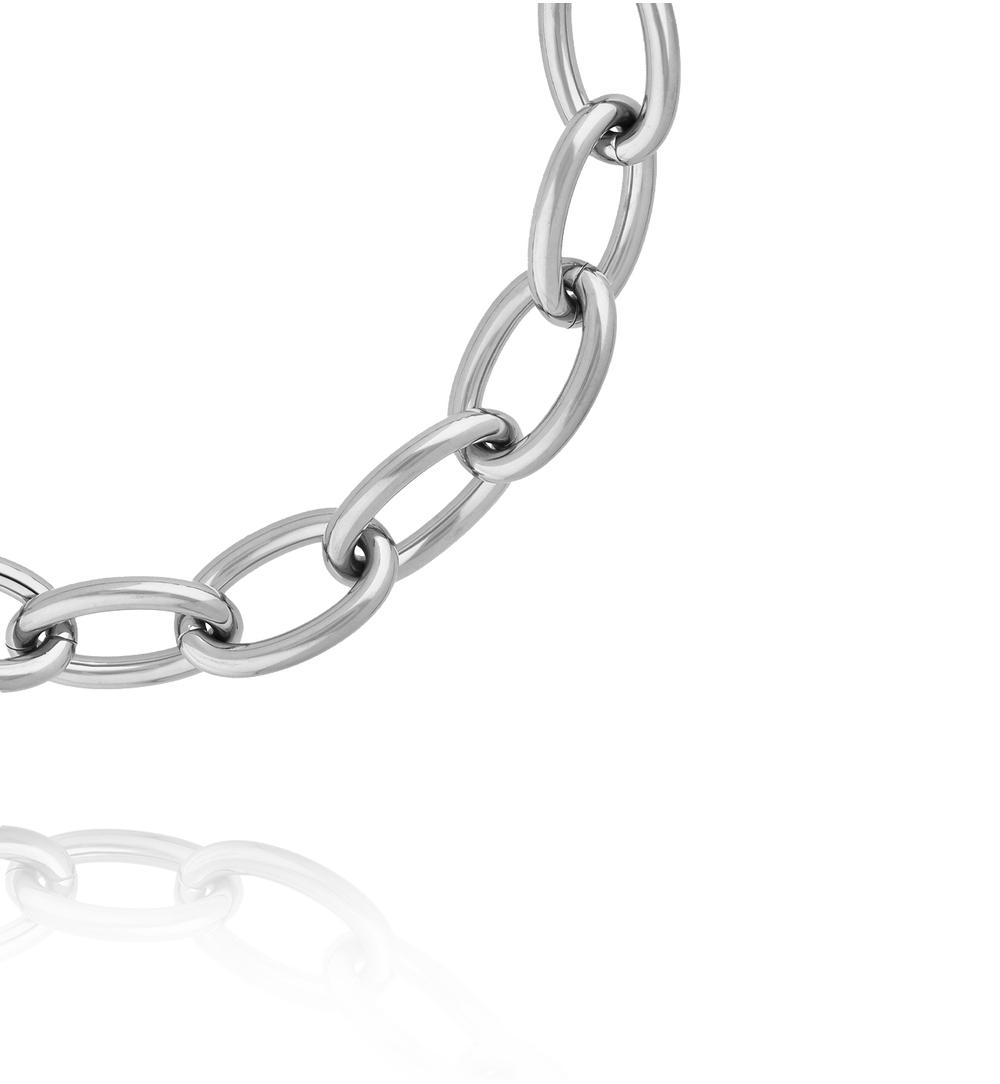 Naszyjnik – srebrny łańcuch o masywnych ogniwach NEA0044