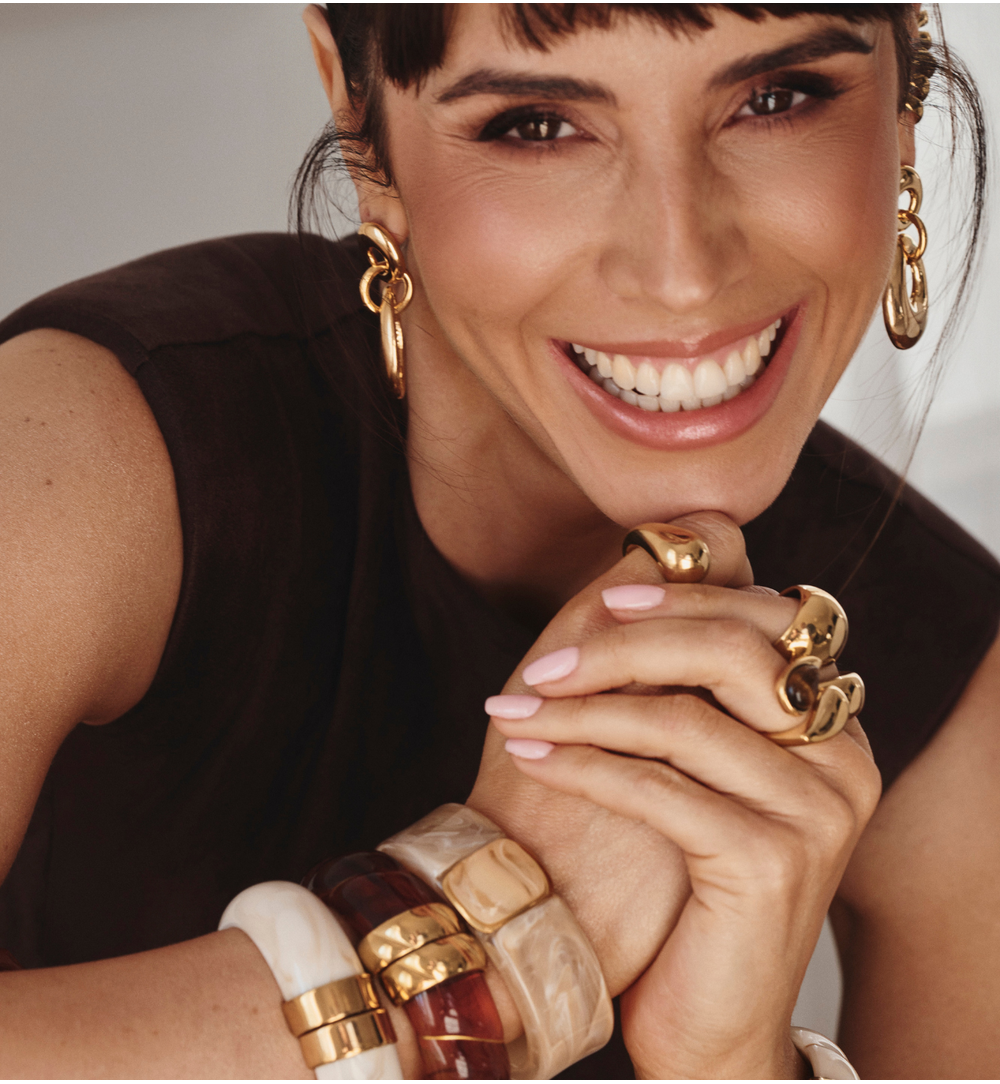 Kolczyki złote o opływowym kształcie KRG1100