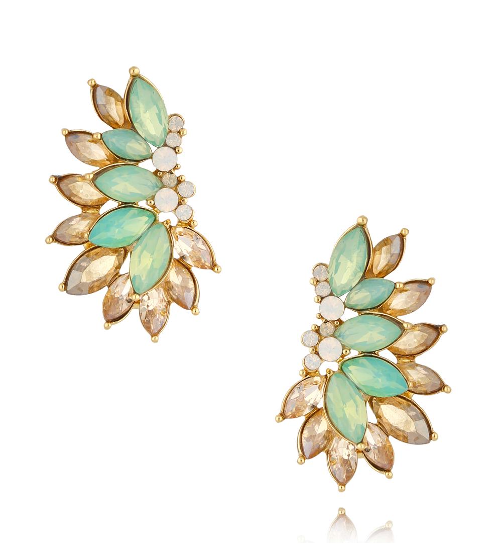 Kolczyki miętowo szampańskie Honestly KSS1395