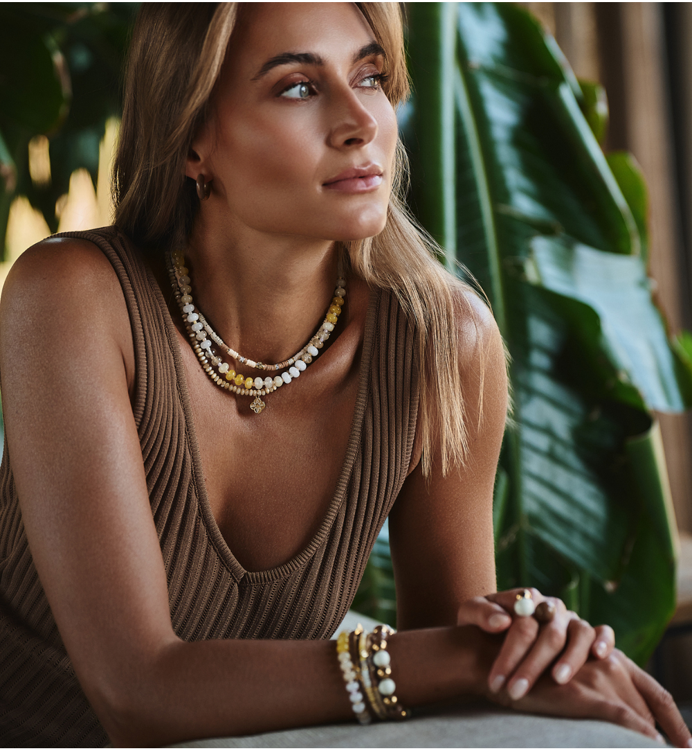 Bransoletka z żółtych jadeitów BSC2371