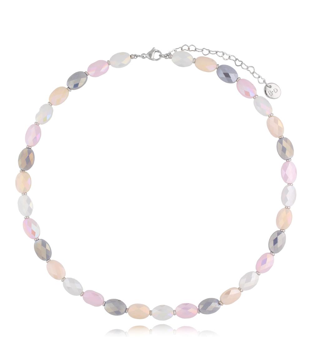 Naszyjnik z kryształkami pastelowy Togue NCY0016