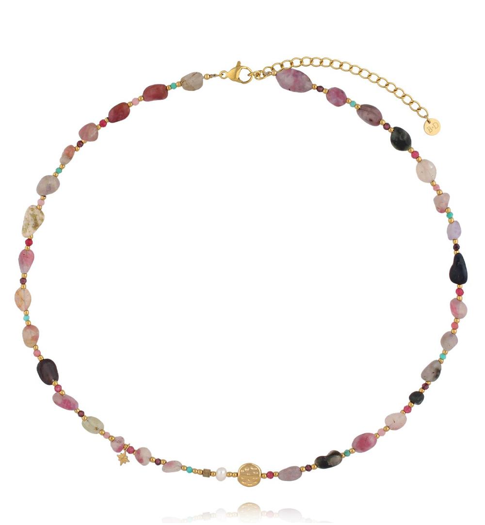 Zestaw biżuterii z kolorowych kamieni naturalnych ZN0195