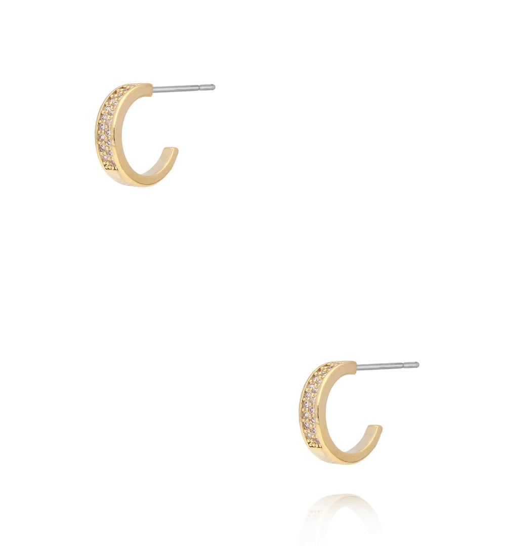 Zestaw złotych kolczyków KLU0176