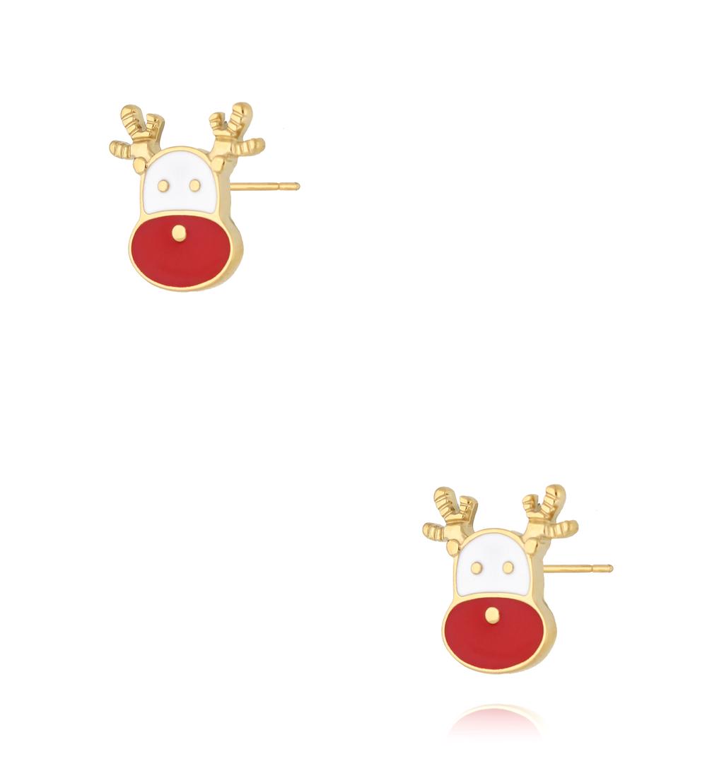 Kolczyki świąteczne renifery KSA2335