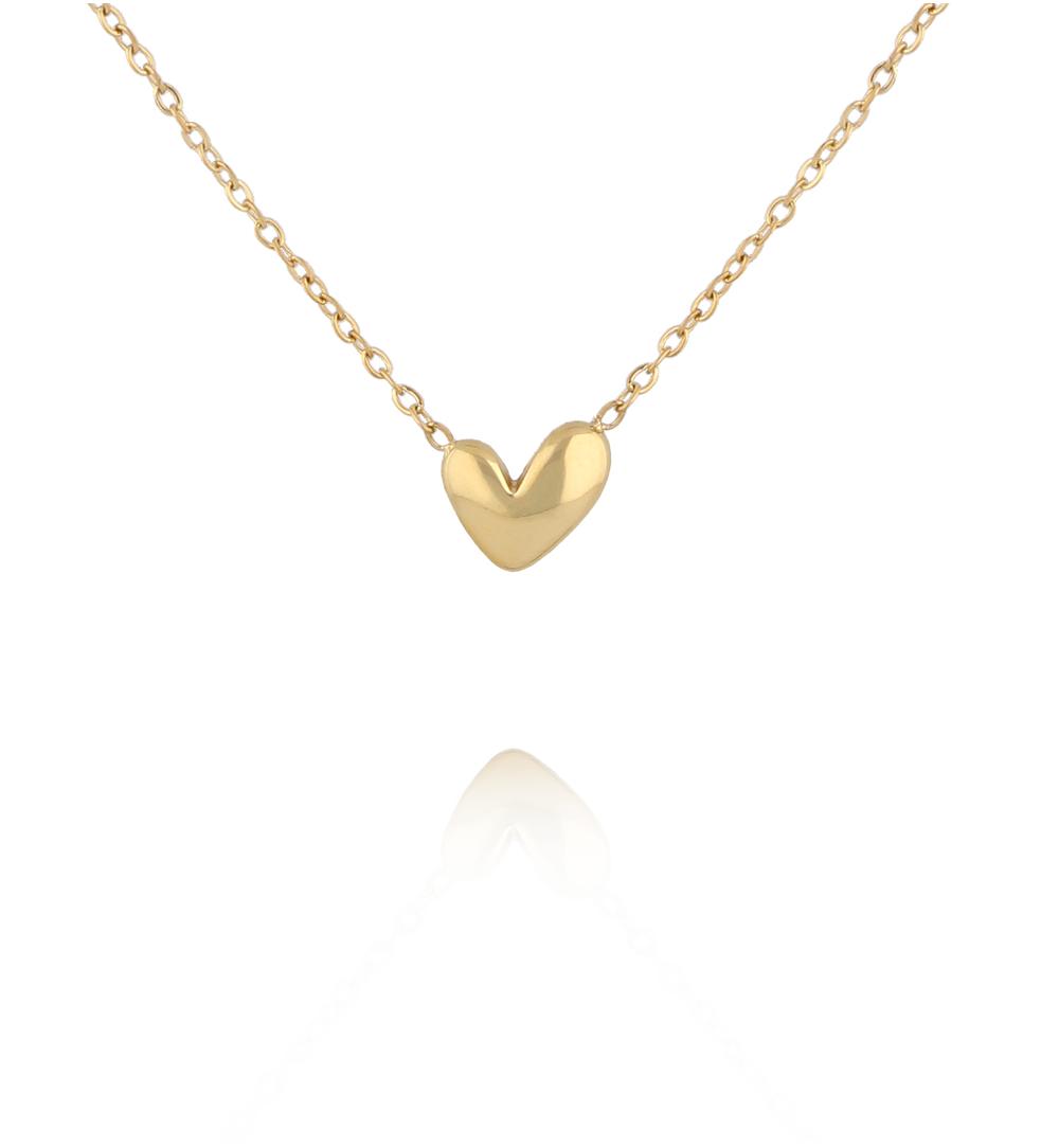 Naszyjnik z mini sercem złoty NSY0774