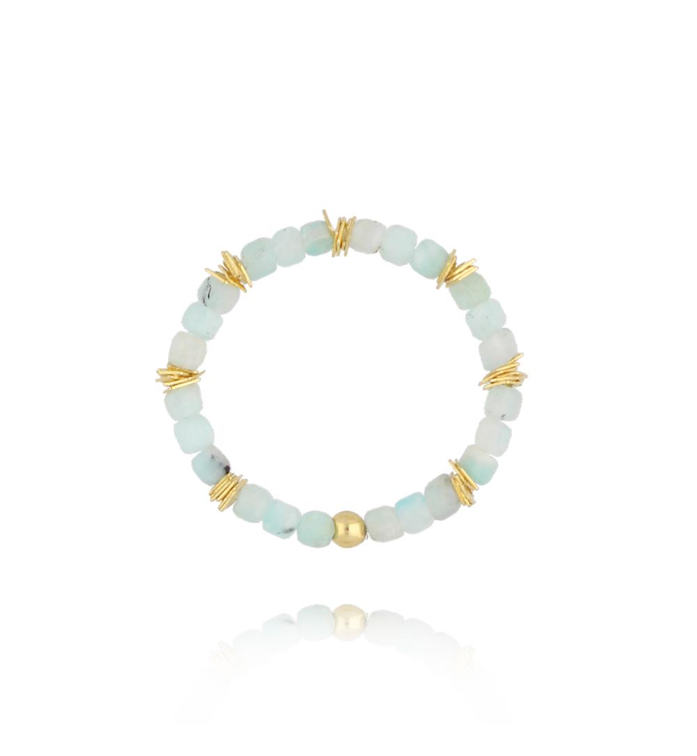 Pierścionek z amazonitami Duchess PSC0599