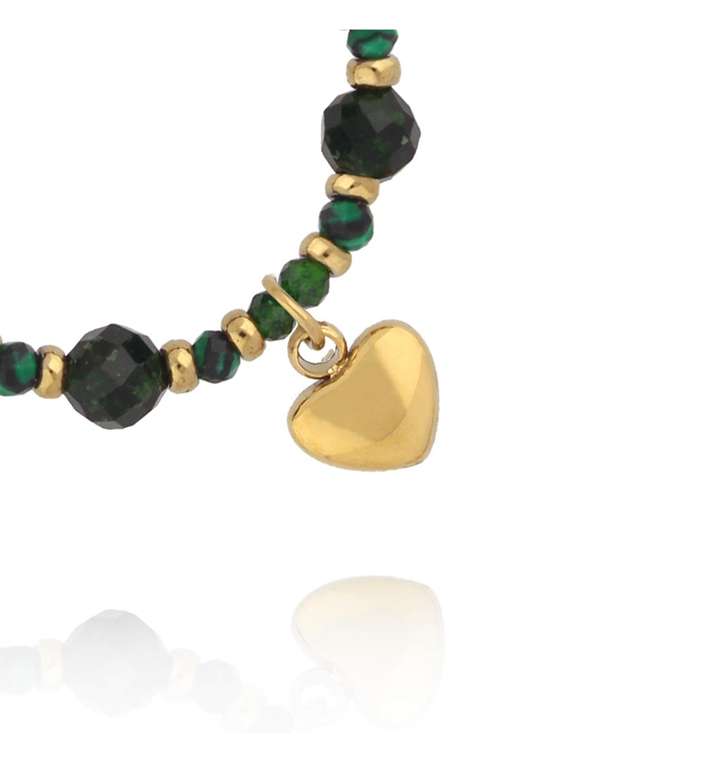 Pierścionek elastyczny zielony PTW0652