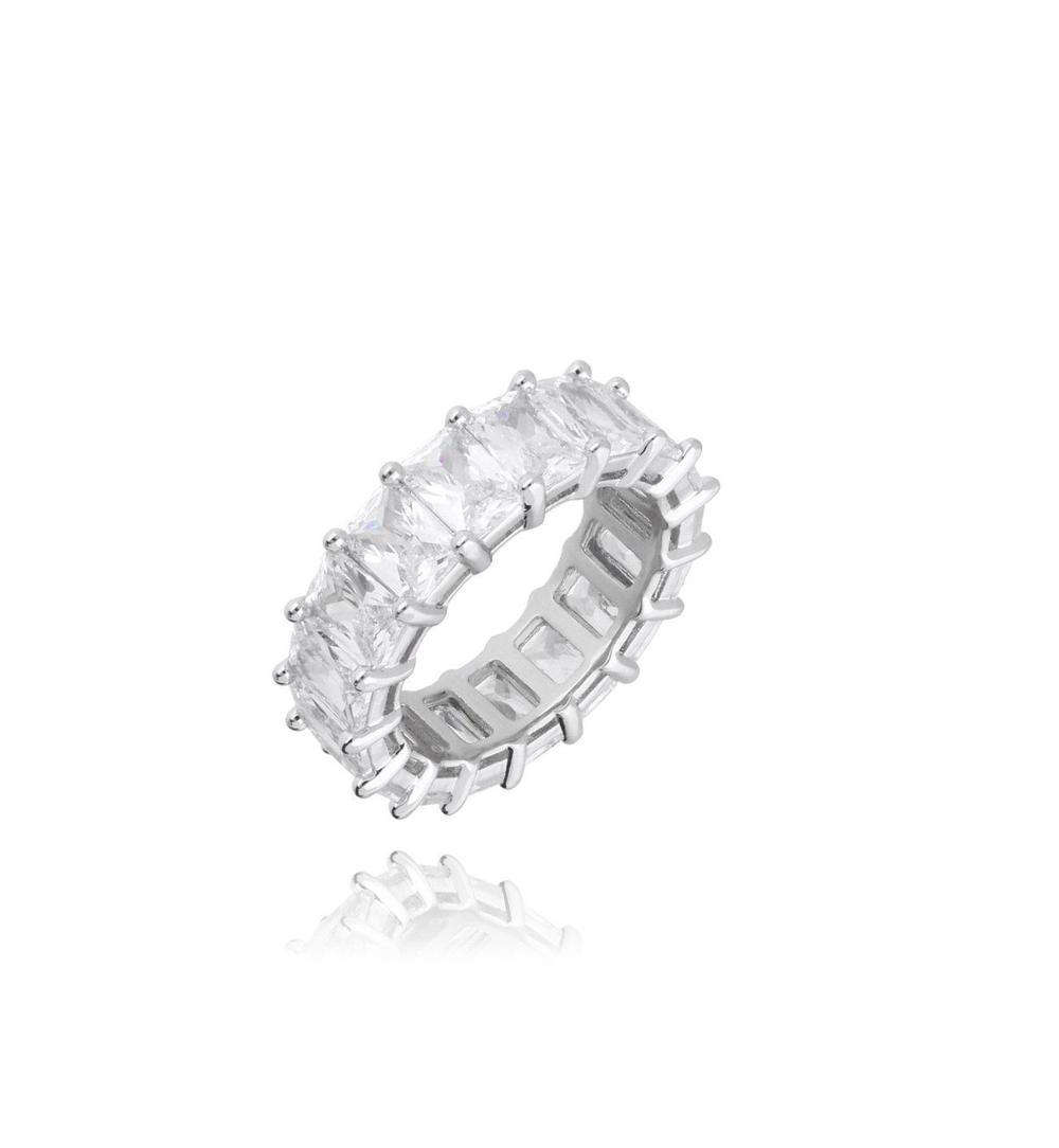 Pierścionek srebrny z kryształkami Silver Ice PRG0236
