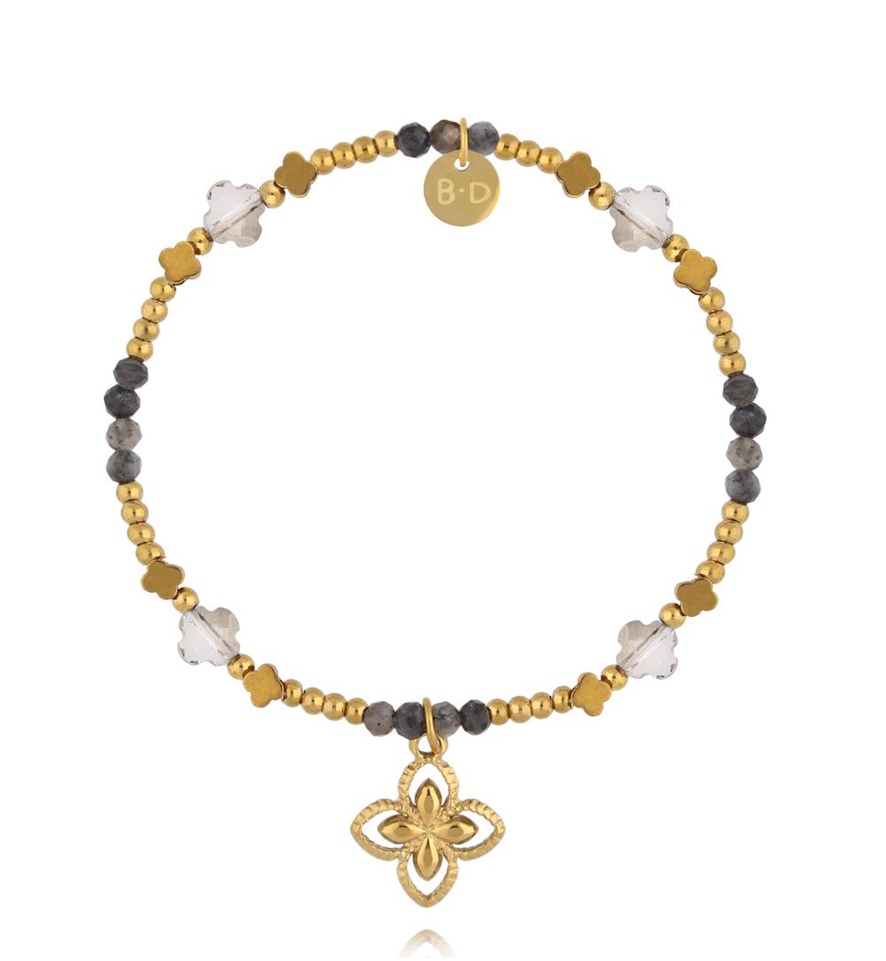 Zestaw bransoletek w odcieniach miodu i ziemi ZN0154