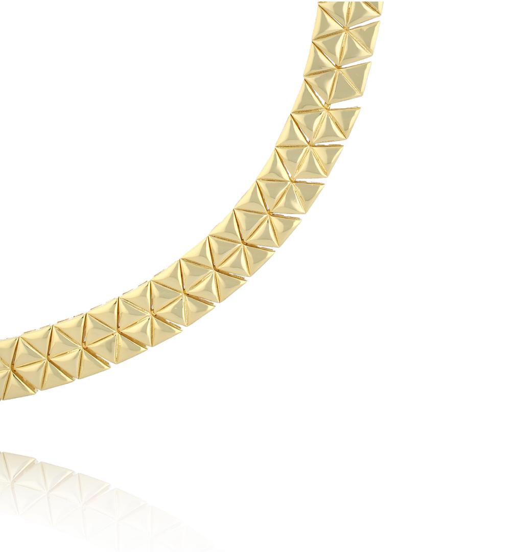 Bransoletka złota geometryczna BSS0275