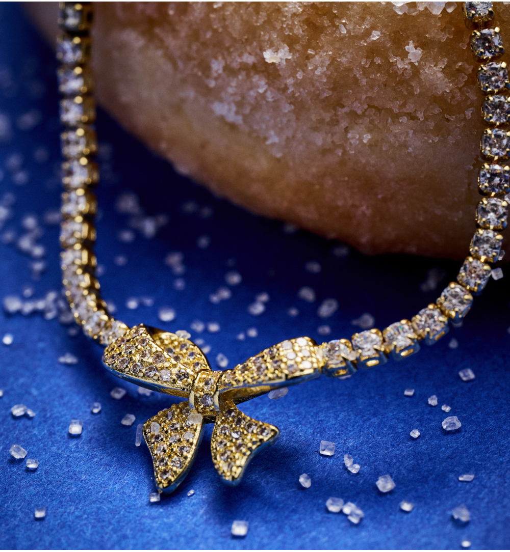 Zestaw biżuterii z kokardkami ZN0065