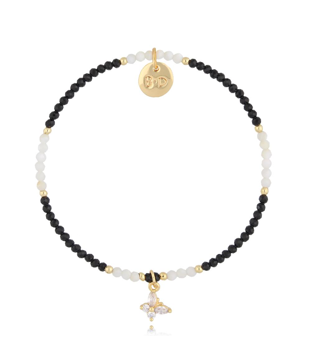 Bransoletka z turmalinami i motylkiem Cimarron BTW2295