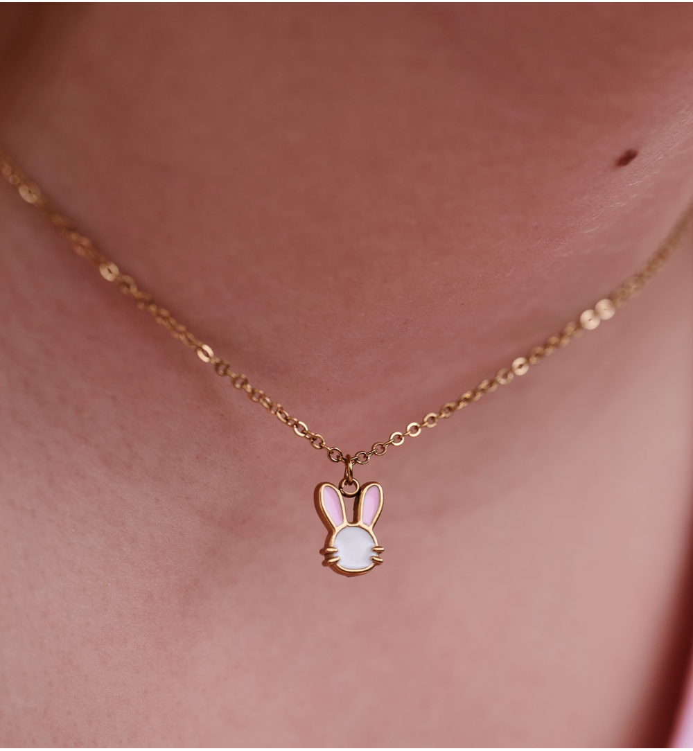 Zestaw biżuterii dla dziewczynki z króliczkiem ZN0227