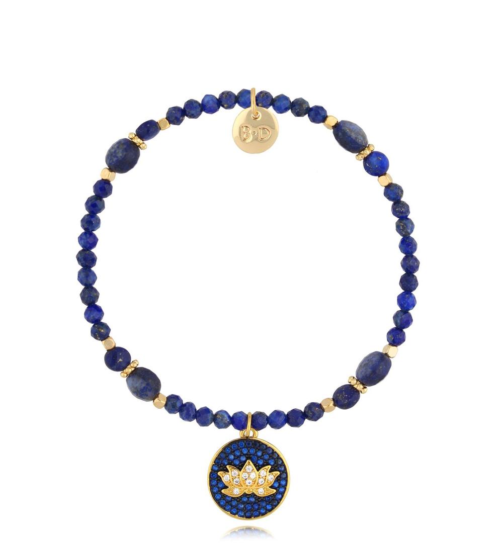 Bransoletka z lapisami Fleur de lotus BTW2102