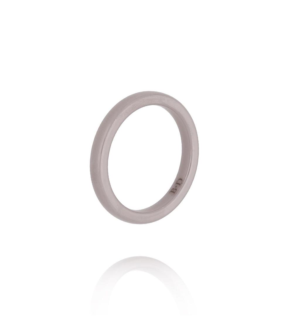 Obrączka z ceramiki cappuccino cienka PFE0115
