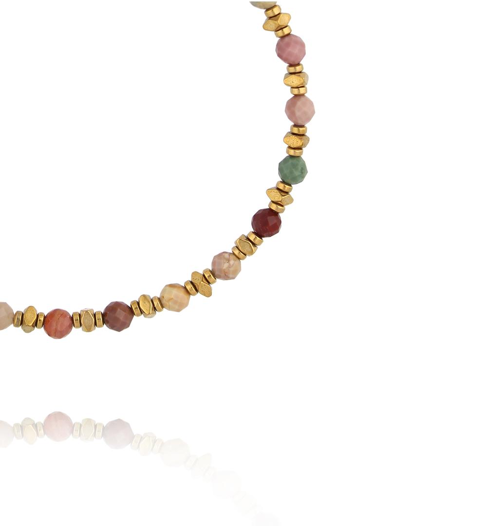 Bransoletka z jaspisów w odcieniach ziemi BEA0082