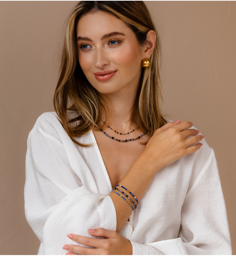 Bransoletka z lapisami Serenity BPA0493