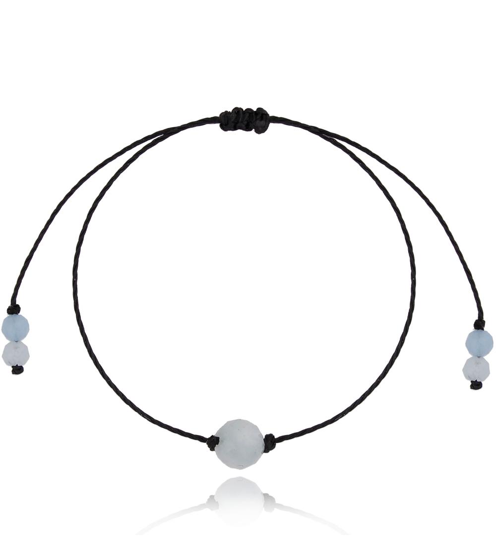 Bransoletka z akwamarynem Birthstones Marzec BGL0642